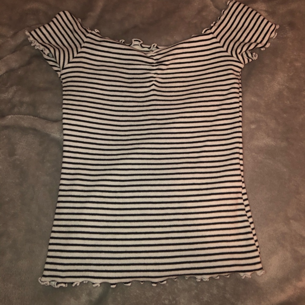 cute off the shoulder shirt
